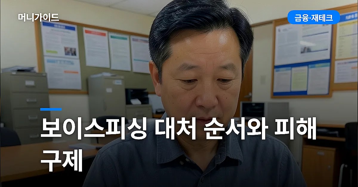 보이스피싱 대처 순서와 피해 구제