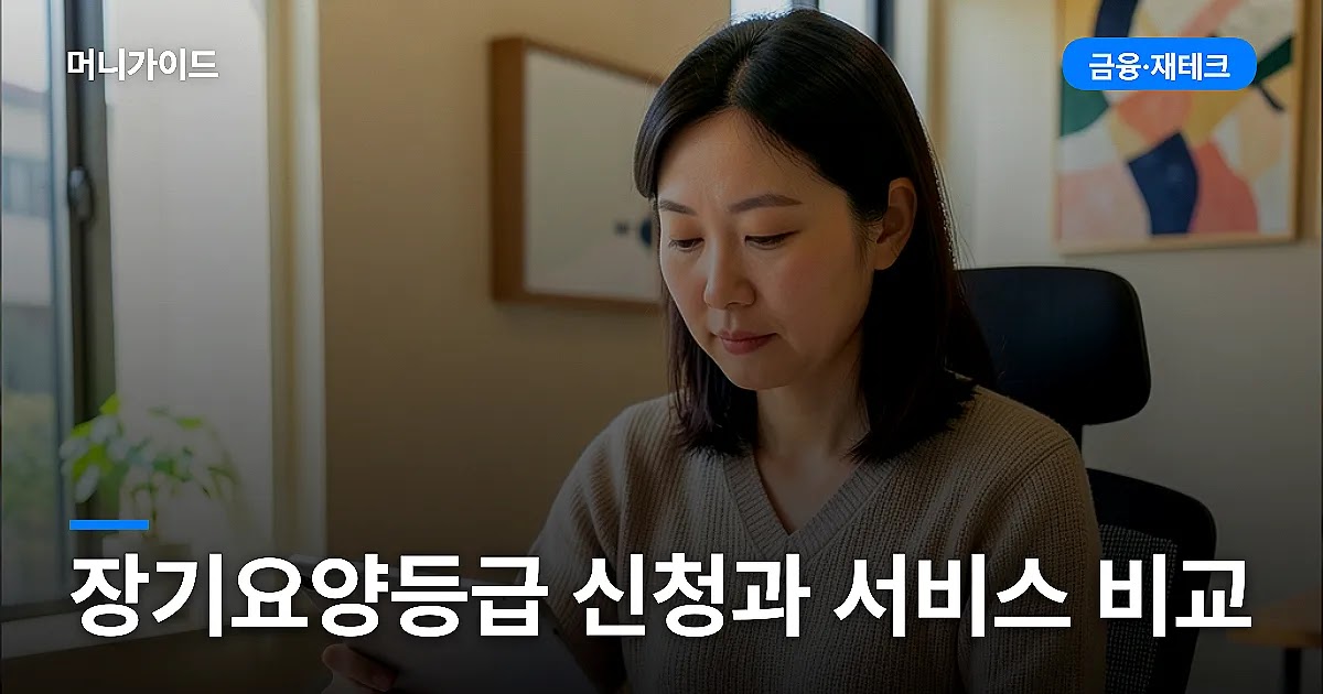 장기요양등급 신청과 서비스 비교