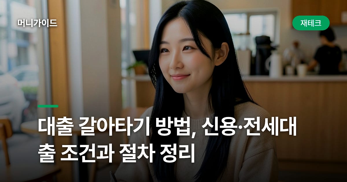 대출 갈아타기 방법, 신용·전세대출 조건과 절차 정리